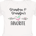 thumbnail image 4 of Inktastic Grandma and Grandpas Favorite- Heart Grandchild Boys or Girls Long Sleeve Baby Bodysuit, 4 of 5