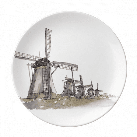 

Windll in Holand Plate Decorative Porcelain Salver Tableware Dinner Dish