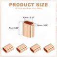 thumbnail image 2 of Uxcell Wire Rope Stop Sleeve, Copper Crimping Loops Sleeve Oval Crimp Ferrule for Wire Rope and Cable 1/16"(2mm), 2 of 7