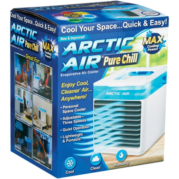 Arctic Air Chill Max Air Cooler Portable Climatiseur Puissant 3 Vitesses Personnel Cooler Calme Léger AC