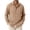 Khaki, variant on Axiiglly Mens Cotton Dress Shirt, Long Sleeve Collared Button Down Regular Fit Work Shirts, Comfy Business Casual Blouses with Pocket