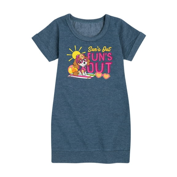 Paw Patrol - Skye Suns Out Funs Out - Toddler & Youth Girls Fleece Dress