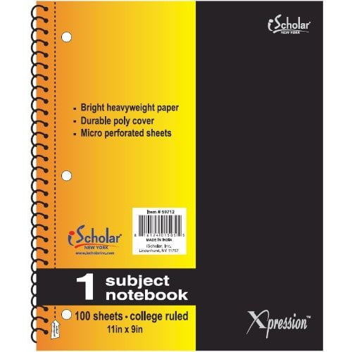 iScholar Xpression 1 Subject Wirebound 59712