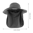 thumbnail image 2 of BESTYASH Sombrero Ancho Negro Con Cubre Cuello Y Resistente Ideal Para Camping Y Excursiones, 2 of 7