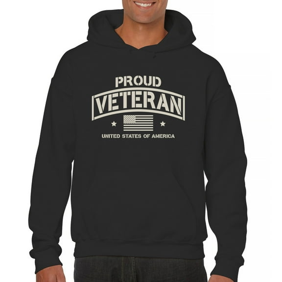 Proud Veteran Sweatshirt Veteran's Day Military Honor US Flag Army Air Force RED Friday American Patriot Hoodie