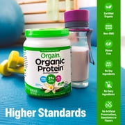 Orgain Organic Vegan 21g Protein Powder, Plant Based Shake Drink, Vanilla Bean 1.02lb