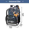 thumbnail image 4 of Ttyddzy Clear Backpack Heavy Duty PVC Transparent Backpack for College Workplace, Triba-fox, 4 of 8