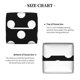 thumbnail image 5 of Fotbe Black and White Polka Dot Porta Pañuelos Decorativo de Cuero, Caja Cuadrada Moderna para Pañuelos Faciales, Organizador y Dispensador 5x5x5'', 5 of 7