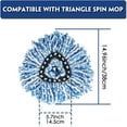 thumbnail image 2 of Spin Mop Refill Head 3Pack + 1 Rotating Mop Base For  EasyWring Microfiber Spin Mop Refills, 2 of 7