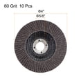thumbnail image 2 of Uxcell 4 Inch Flap Disc 60 Grit Sanding Grinding Wheels Silicon Carbide Abrasive Fiber Mesh Cover 10 Pack, 2 of 5