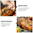 thumbnail image 2 of Monyance kabob skewers 20Pcs Stainless Steel BBQ Skewers for Meat, Shrimp, Chicken(5.91X0.98X0.08Inches), 2 of 10