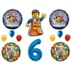 Legos 2 Movie 6th Birthday Party Balloons Decoration Supplies Sixth …