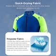 thumbnail image 3 of NFTIGB Men's Basic Riding Jerseys Full Zipper Long Sleeves Bike Shirt Reflective Strips Breathable Windbreaker Mountain Biking, Dark Blue, Large (9.45 in / 24 cm), 3 of 9