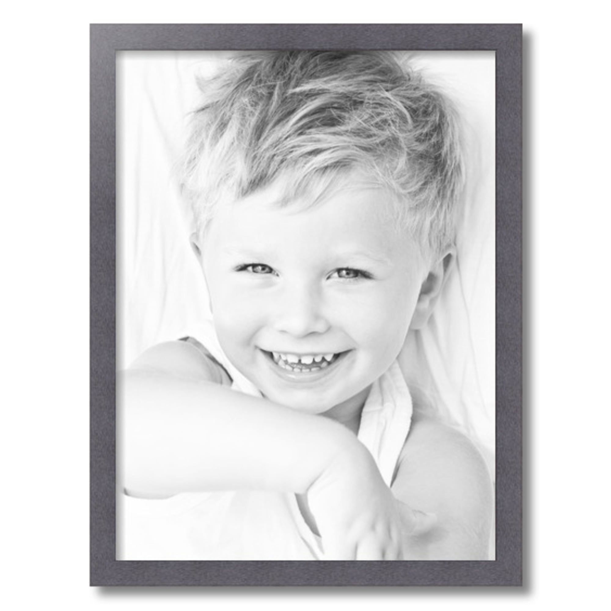 ArtToFrames 18x24 Inch Tungsten Picture Frame, This Gray MDF Poster Frame is Great for Your Art or Photos, Comes with 060 Plexi Glass (4640)
