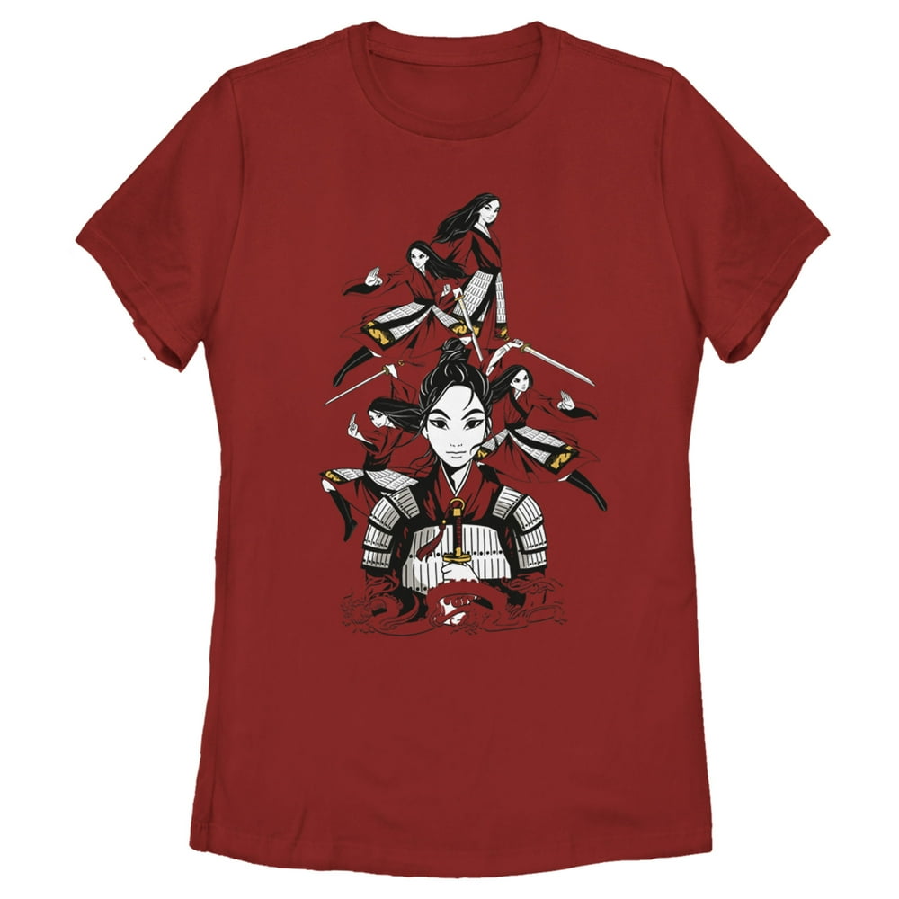 Mulan - Women's Mulan Ready for Battle Graphic Tee Red Large - Walmart.com - Walmart.com