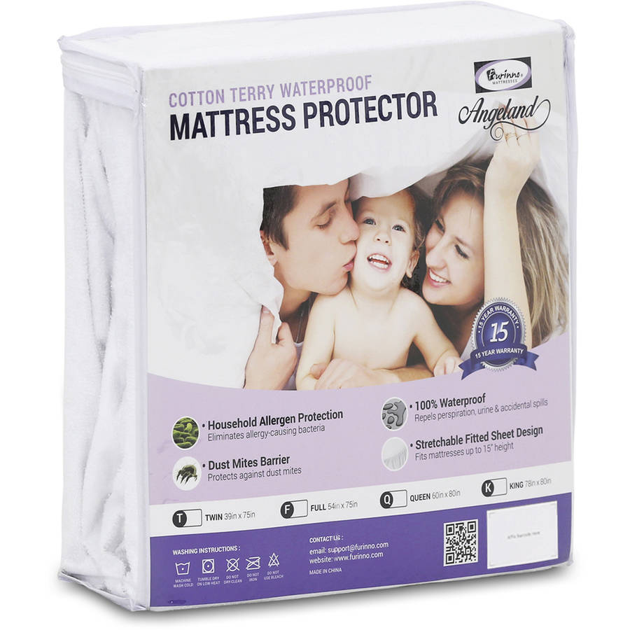 Furinno Angeland Terry Cloth Waterproof Mattress Protector