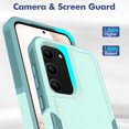 thumbnail image 4 of Decase Heavy-Duty Case for Samsung Galaxy S23,Dual Layer Military Grade Drop Protection Anti-Fingerprint Anti-Scratch Hard Back Cover Silicone Bumper Shockproof Protective Case for Galaxy S23,Mint, 4 of 5
