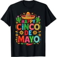 thumbnail image 2 of 100% Cotton Unisex Happy Cinco de Mayo Fiesta Mexican Party Men Women Kids T-Shirt, 2 of 5