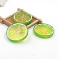 thumbnail image 2 of Mini Simulation Fruit Lemon Slices,Pack of 30 Reusable Simulation Lemon Slices for Cabinet,QZS Portable Fake Fruit Decoration for Home,House,Kitchen(Green), 2 of 6