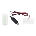 thumbnail image 6 of YOUNGNA 1.5V 3V 4.5V 6V LR20 D Cell Battery Eliminator with US Plug USB Power Adapter 2m Cable Replace 1 to 4pcs 1.5V LR20 D Size Battery, 6 of 18