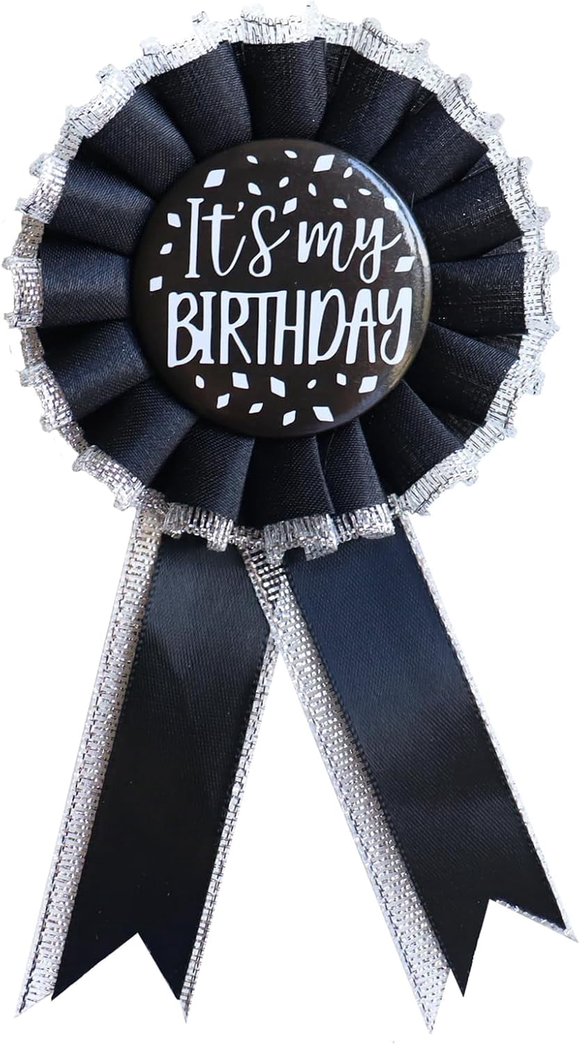 shiyou-Happy Birthday Badge Pin Its My Birthday Pin Ribbon Satin
