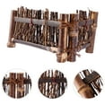 thumbnail image 2 of Shisuyan Foldable Equal Sides Bamboo Fence Small Screen Garden Flower Fence Brown 1PC, 2 of 8
