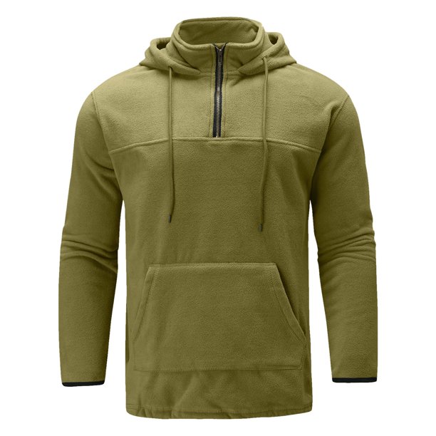 Gibobby Sudaderas con capucha de manga larga para hombre diseño de letras con cordón liso y limpio(Verdemilitary,G)