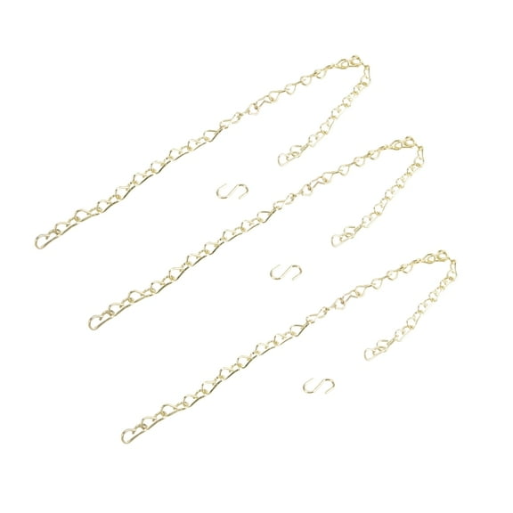 Landscapers Select GB0033L Planter Chain, 18 in L, Steel, Brass, Ceiling Mount Mounting