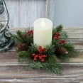 thumbnail image 4 of Nilvkv Christmas Decoration Wreath Candle Candlestick Wreath Decoration Ring Table Setting Ornaments Wine Bottle Decoration, Christmas Decorations, 4 of 6