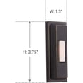 thumbnail image 2 of Craftmade Pb5005 3-3/4" Tall Lighted Pushbutton Doorbell - Bronze, 2 of 2