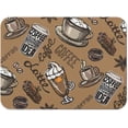 thumbnail image 3 of 2 Pack Coffee Maker Mat for Countertops, Dish Mat Drying Kitchen Mat Set 18 X 24+19.5x12Inch; Espresso Machine Mat Coffee Pot Mats for Kitchen Counter Ultra Absorbent and Non-Slip Coffee Pattern Pad, 3 of 5
