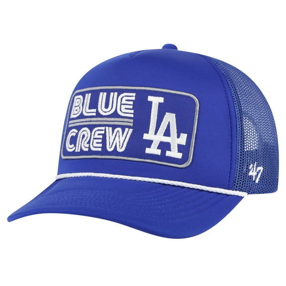 Men's  '47 Royal Los Angeles Dodgers Local Patch Foam Front Trucker Adjustable Hat