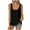 Black, variant on AherBiu Tank Tops for Women Cotton Linen Scoop Neck Lightweight Layered Sleeveless Shirts Blouse Camisole