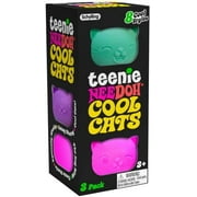 NeeDoh Teenie Cool Cats Stress Ball 3-Pack (3 RANDOM Colors!)