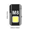 thumbnail image 1 of Emergency COB Flashlight Portable Mini Lighter Strong Light Waterproof Electronic Type-C Rechargeable  Ignition Coil Lighters, 1 of 7