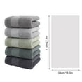 thumbnail image 3 of 5-Piece Bath Towel Set Soft Absorbent 100% Towels 27.9x13.77 Inches Dark Gray,Gray,Green Spa & Bathroom, 3 of 9