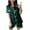 Green, variant on Uaswgudfs Womens Silk Satin Pajamas Set Spring Summer Short Sleeve Sleepwear Soft Button Down Loungewear with shorts