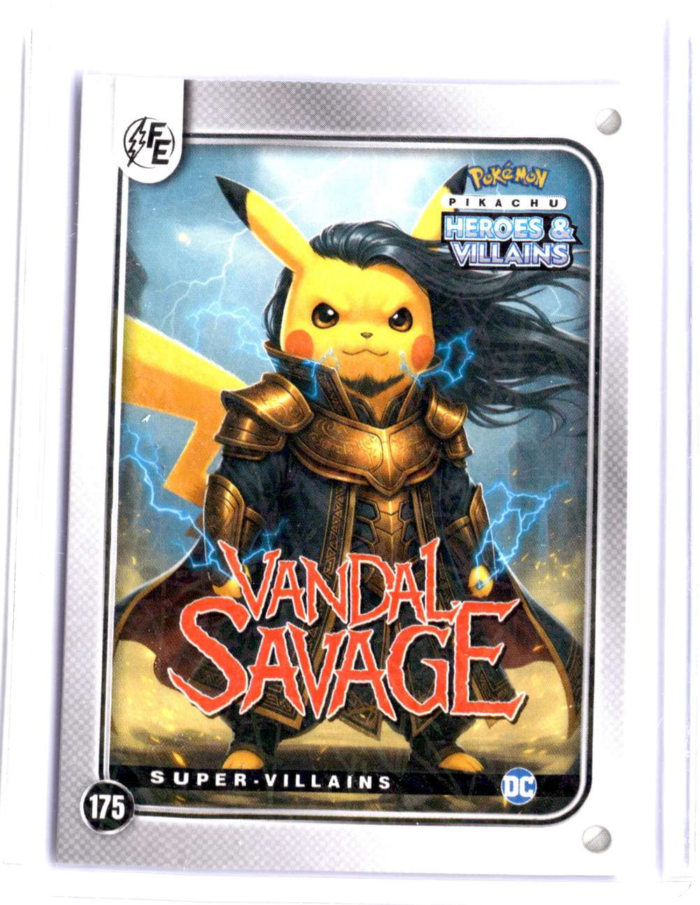 2025 Pokemon Marvel/DC Vandal Savage Pikachu PRIZM #175 Trading