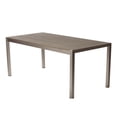thumbnail image 3 of Pangea Home Breeze 7-piece Modern Aluminum Frame Patio Dining Set in Gray, 3 of 9