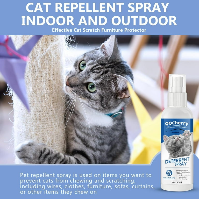 Walmart Cat Spray Deterrent Anti Scratch Furniture Protector Non Toxic Pet Repellent Indoor Outdoor Use 100Ml Walmart