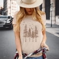 thumbnail image 2 of DHFJKG Short Sleeve T Shirt Women Graphic Tee Tree Printed Crew Neck Summer Casual Loose Fit Tshirts Soft Tops, 2 of 4