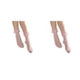 thumbnail image 3 of VONKY Comfortable Compression Socks For Women With Ruffle Cuff And Moisture-wicking Technology Soft And Comfortable Mesh Socks pink 2Set, 3 of 6