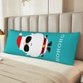 thumbnail image 6 of Lsque Cute Santa Claus Body Pillow Case Cover,Ultra-Soft Microfiber Bed Pillow Cases 20x54 inches,Elegant Bedding,Breathable Durable Pillow Cover with Envelope Closure, 6 of 8