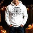 thumbnail image 2 of Y-Sunset Halloween Hoodies for Men Graphic, Long Sleeve Mens Hoodies Pullover, Loose Fit Hoodies for Men Big and Tall with Kangroo Pockets for Casual Fall & Winter, 2 of 6