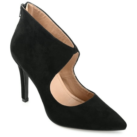 

Journee Collection Womens Junniper Back Heel Zip High Stiletto Pointed Toe Pumps