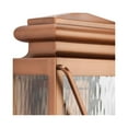thumbnail image 5 of Wakeford Collection One-Light Antique Copper and Clear Water Glass Transitional Style Small Outdoor Wall Lantern, 5 of 21