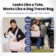 thumbnail image 2 of Bolso de viaje para perros rubyloo Puffer Tote con comederos rosa, 2 of 8