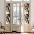 thumbnail image 2 of Black Golden Window Privacy Film, Marble Aesthetics Modern Ink Painted Static Cling UV Sun Blocking Heat Control Window Tint Day and Night, Non-Adhesive One Way Windows Privacy Cover 17.7''x78.7'', 2 of 7