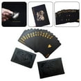 thumbnail image 2 of BUYISI Playing Cards Plastic Poker Black Black Gold Black Rose Playing Card Easy To Operate Exquisite Design For Playing, 2 of 4