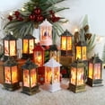 thumbnail image 2 of Aosijia Christmas Candle Lanterns Vintage LED Lantern Decorative Xmas Snowman Santa Claus Deer Hanging Lantern Decor Christmas Tabletop Decor Candle Holders for Home Wedding Party Decoration, 2 of 6